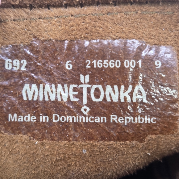 Minnetonka women's 692 Double Fringe Side Zip Boots sz 6 - Picture 9 of 9